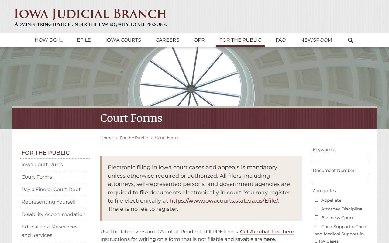 Iowa court expungement forms for Linn County arrest records
